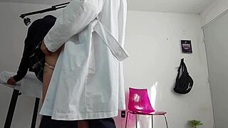 Hey doc, that checkup turned into wild Latina creampie fun right here