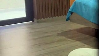 pervy stepdad spies tight ass teen fingering after school and strokes behind her