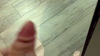 pervy stepdad spies tight ass teen fingering after school and strokes behind her