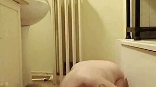 Milf Slave's Self-Bondage Piss Humiliation Spanking