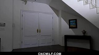 Spooky costumed guys freeuse big-titted milf next door in wild 4some