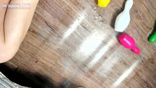 hidden dana's intriguing squirting pin discovery