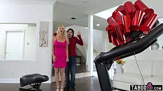 stepmom london river shocked as steplad tests her new exercise bike limits!