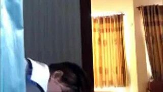 imagine ha yen bent over in bathroom for vip customer's intense fuck