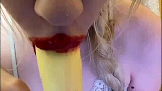 Sexy Elza Kom Dances Seductively in Lingerie Sucking Cock Hot