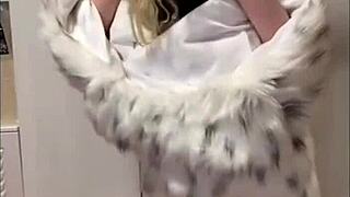 Sexy Elza Kom Dances Seductively in Lingerie Sucking Cock Hot