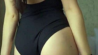 curvy milf slips into sexy lingerie teasing her perfect juicy body