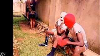 Holiday Cabin 3some Floods Ebony Lovers with Juicy Cum and Passion