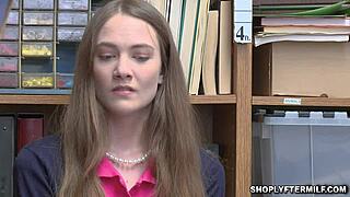 Mature Babe and Teen 18+ Slammed by Officer Cock