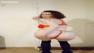Teasing Striptease Leads To Erotic Blowjob With Dildo Play