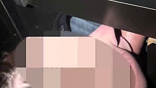 Hotwife sucks huge bbc at gloryhole for first creampie