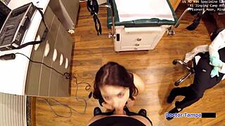 Dr. Tampa and Siccos Destroy Mina Moon's Huge Tits and Shaved Pussy in POV!