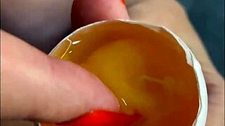 Milf handjob food play insemination creampie explosion