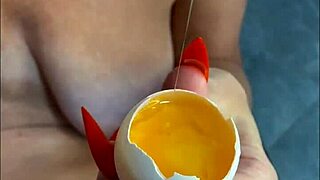 Milf handjob food play insemination creampie explosion