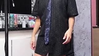 brazilian milf kally sucks huge cock mid comedy shoot