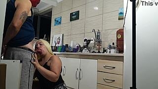 Fucking Super Hot Milf Bareback In Kitchen Frenzy!