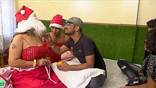 Holy fuck, Indian Xmas party erupts in group sex frenzy!