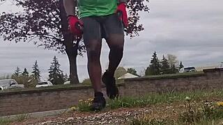 Outdoor Workout Turns Into Private Ass Play Routine