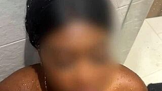 curvy ebony teen gulps huge piss load uncensored homemade pov