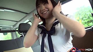 i can't stop moaning as mikoto mochida's big tits bounce sucking my cock in car