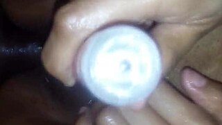 Wife SHOVES Huge VIBRATOR Deep in Tight ASS Boldly!