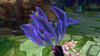 KDA AHRI'S SEXY KOREAN MOANS DRIVE WILD RYONA FANTASY!