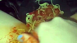 saudi virgin teen 18yo masturbates with food in extreme kinky fetish