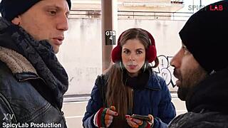 Belgian Anal Tourism DAP Sinsful Alice Maze Big Cock Blonde Double Group Spooning