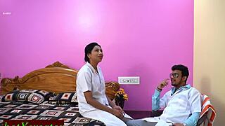 Naughty Desi Doctor Pounds Sexy New Nurse in Wild Hospital Fuck!