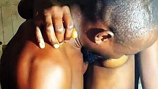 couple dances into standing sex with ebony milf bbc blowjob