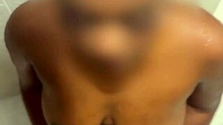 curvy ebony teen gulps huge piss load uncensored homemade pov