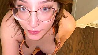 prim taylor naughty neighbor teases in skirt and panties