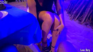 Stranger buys hot milf shoes for steamy restaurant footjob climax