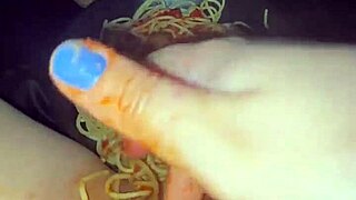 saudi virgin teen 18yo masturbates with food in extreme kinky fetish