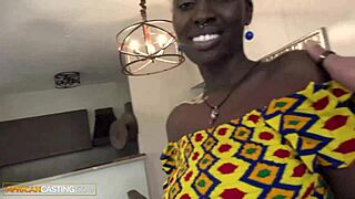 dark skin ebony babe rides bwc after brutal throat pounding casting