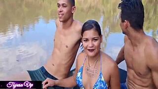 Tigresa VIP Double Monster Cocks Pound Ass with Mia