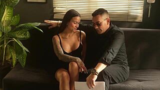 sexy latina realtor rides client cock to close office deal hard