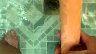 froto my huge cock against yours in steamy bathroom