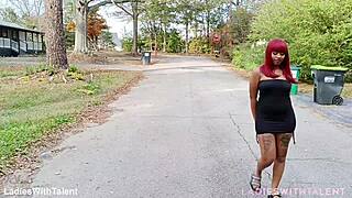 pretty impala's SEXY DRESS hikes up for outdoor FUCK