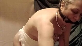 exhibitionist maid slut flashes and humiliates in tiny apron