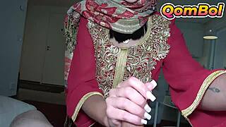 hot hijabi babe bent over in garage for intense doggystyle pounding after blowjob