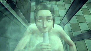 Naughty Maid Teases In Shower With Big Curves Episode 5 Machinima