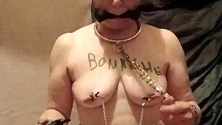 exhibitionist maid slut flashes and humiliates in tiny apron