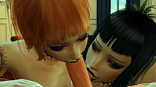 Hey, two goths here slurping your cock double style!