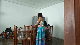 Sinful Latina Maid Spreads Juicy Pussy Wide Open