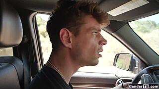 hey blake lovely big tits tgirl hitchhiking with my cock out?