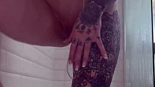Slutty Babe's Juicy Big Pussy Lips Drip in Shower