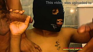Friends wife addicted to big black cock creampie in bathroom while husband watches
