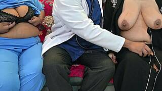doctor and nurse share playful hospital moments