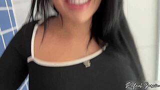 Hot realtor's sneaky blowjob during apartment tour intrigue